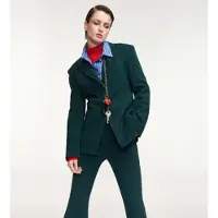 Essentiel Antwerp für Damen. KNIGHTLY Knightly Slim-Fit-Blazer dunkelgrün (36), Klassisch, Polyester