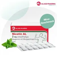 ALIUD Pharma GmbH Nicotin Al 2 Mg Wirkstoffh.kaugummi Mit Minzgeschm 96 St