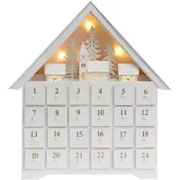 Sonstiges Adventskalender aus Holz mit 24 Schubladen und LED-Lichtern, 45,7 cm
