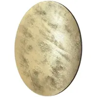 Licht-Erlebnisse Wandleuchte LED Metall Holz Ø 35 cm in Gold rund 3000 K warmweißes Licht 160 lm Modern
