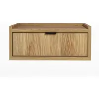 AX Living NACHTTISCH Nordiva 1S Hikora Natur 40/21/35 cm – Hängend