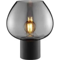 Brilliant Ligari Tischleuchte 23cm schwarz/rauchglas E27 20W IP20 indoor