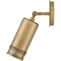 HINKLEY Außenwandleuchte Pratt, bronze / altmessing, Aluminium, Wandleuchte außen