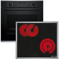 Bosch HBD631FH63, Keramik, 4 Zone(n), Glaskeramik, Schwarz, Touchsteuerung, 58,3 cm