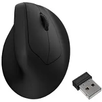 Keychron M5-A29, kabelloser, ergonomischer Mäus, 12000 DPI, schwarz, 8 Tasten