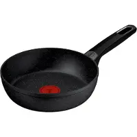 Tefal Bratpfanne "Excell'Cook", schwarz, B:20,6cm H:7,7cm L:37,1cm Ø:20cm, Pfannen, Bratpfanne, leistungsstarke Keramikversiegelung, induktionsgeeignet, Thermo-Signal