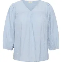 KAFFE CURVE Langarmbluse "Damen Bluse langarm KCmaisie"