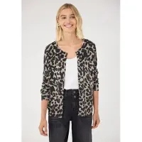 Street One Studio Cardigan mit Leomuster