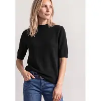 Street One Kurzarmpullover mit Stehkragen