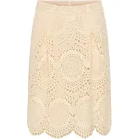 Cream Midirock "Damen Rock CRBaja"