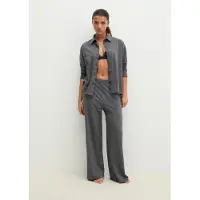 Marc O'Polo Longsleeve , Damen, Gr. XS, grau (dunkelgrau melange), Jersey, Obermaterial: 95% Baumwolle, 5% Elasthan, bequem hüftbedeckend, ohne Ausschnitt, Shirts Longsleeve