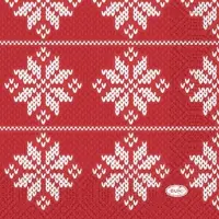 Duni Tissue-Serviette 24 x 24 cm Knitted Traditions 3-lagig, 1000 Stk/Krt (20 x 50 Stk)