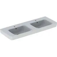 Geberit 501710008 Renova Plan Doppelwaschtisch 130x48cm