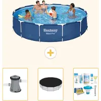 Bestway Steel Pro Rund - 396x84 cm - 4-teilig S22753
