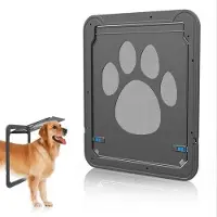 OEM Haus-Tierklappe - Hundeklappe - Katzenklappe für Fliegenmehl - mit Magnetverschluss - magnetische Schließung, einfache Montage, Katentür, Haustürklappe