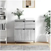 vidaXL Sideboard Grau Sonoma 60x35x70 cm Holzwerkstoff