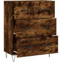 vidaXL Sideboard Räuchereiche 69,5x34x90 cm Holzwerkstoff