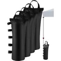 BundiGlassware Gewichtstaschen bzw. Sandsäcke für Faltpavillons, Gartenpavillons, einfache Unterstände im Freien und Sonnenschirme; ausgestattet mit vier verbesserte