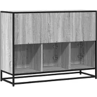 vidaXL Sideboard Grau Sonoma 100x35x76 cm Holzwerkstoff