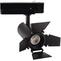 LEDKIA 3-Phasenstromschiene LED-Strahler 20W Fasano Cinema Dimmbar Schwarz 2700K Warmweiß