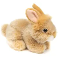 Uni Toys Uni-Toys - Angorakaninchen beige, liegend - 18 cm (Länge) - Plüsch-Hase, Kaninchen - Plüschtier, Kuscheltier – Beige (Liegend)
