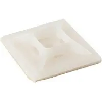 OKKO Gurthalter Aam-2, 28x28 mm, selbstklebend, weiß, für Rund- und Flachkabel