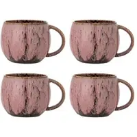 Bloomingville Rayen-Tassen, rosa, 4er-Set