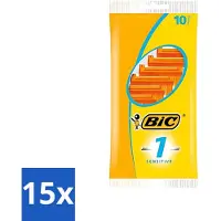 BIC - Rasierklingen - Sensitive - Einzelklinge - Einwegklingen - 10 Rasierklingen - Vorteilspack - 15 Stücke