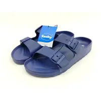 Fashy Herren Badepantolette Schnalle dunkelblau 44