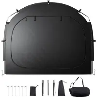Vevor Fahrradzelt, 5 Fahrräder, geräumige Fahhrradgarage, Fahrradzelt mit hochfestem Fiberglas & Doppelreißverschlüssen, Fahrradschuppe, 224x247x198 cm