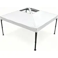 StarTech.com Pop Up Pavillon - Faltpavillon 2,7 x 2,7 m - Wasserdichtes 600D Oxford - UPF 50+ UV-Schutz - Aluminiumgestänge - Mit Tragetasche und Sandsäcken - Weiß