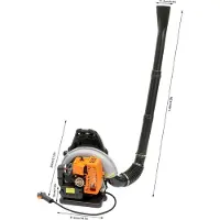 StarTech.com Benzin Laubbläser - Rucksack Laubbläser - 63cc 2-Takt Motor - Luftgekühlt - Verstellbare Schultergurte - Kraftstofftank
