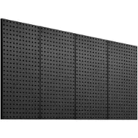 SUGIFT Werkzeugwand, 61 x 30 cm, 4er-Set, Stahl-Stecktafel-Wand-Organizer, Werkzeuglochwand für Wohnzimmer, Garage, Werkzeugaufbewahrung, Werkbank