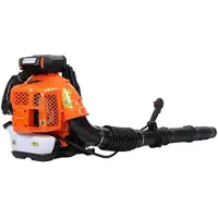 StarTech.com Benzin Rucksack Laubbläser - X50 - 2-Takt 80cc - 3500W - Luftstrom 1500 m³/h - Für Laub und Schnee im Heimgebrauch - Orange