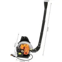StarTech.com Benzin Rucksack-Laubbläser - 63cc 2-Takt Motor - 2,7kW 4,3PS - 850CFM Luftstrom - Für Garten und Rasen - Gewerbliche Nutzung