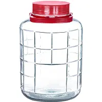 Alessandro XXL Lebensmittelbehalter - Glas - 12 liter - Verschlussdeckel und Griff - transparent