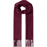 Hackett London für Herren. HM0400108 Schal Solid Patch Cash bordeaux (OSFA), Lässig, Klassisch, Cachemir