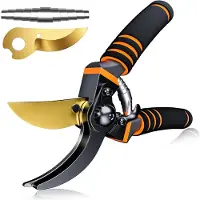 Famanu Gartenschneider 22 cm - Ergonomisch, scharfe Klingen, für Äste bis 3 cm Durchmesser