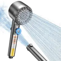 Markenlos Duschkopf mit 15-lagigem Filter, hoher Druck und 4 Strahlarten - Luxusdusche