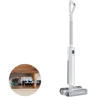 Jonr S20 Pro Nass- und Trockensauger mit Ladestation – 180°-Flachdesign – Nass- und Trockenbodenreiniger – Weiß
