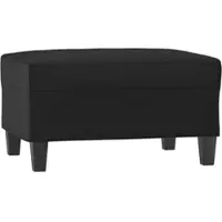 Décoshop26 - Fußhocker 70 x 55 x 41 cm aus schwarzem PVC DEC030503 DEC030503