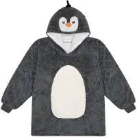 Cozy Noxxiez Penguin - warme TV-Kapuzendecke für Teenager und Erwachsene