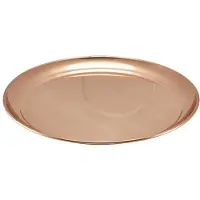 Genware Rundes Kellnertablett Aus Kupfer 30 Cm