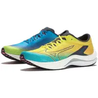 Mizuno Wave Rebellion Flash Herren Laufschuhe Neonblau Gr. 47