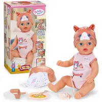 Baby Born Lena 36cm in Strampler mit Katzenmotiv mit 7 Funktionen ab 1 Jahr