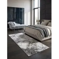 KADIMA DESIGN Läufer Kurzflor Grau 80x150 cm - SVEDA
