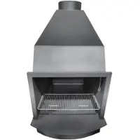 MAESTRO FERRETERO Holzgrill D80 für Innenräume 93 x 80 x 150 cm mit Zugregelung
