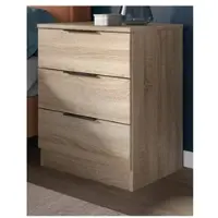 Inn.Furn Nachttisch Eiche Sonoma 45 x 60 cm, Nachtkommode in Komforthöhe | Gr.: onesize