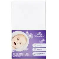Träumeland Molton-Matratzenauflage wasserdicht, weiss