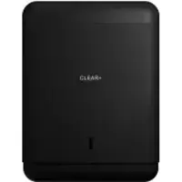 Cws Clear+ EcoBlack Falthandtuchspender, schwarz 1701895 , Maße (H x B x T): 360 x 271 x 135 mm